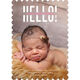 Light Pink Hello Photo Birth Announcements Image 6 of 6